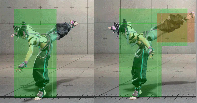 Both frames are back to back.